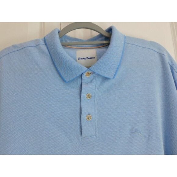 Tommy Bahama XL Men's Light Blue White POLO - Picture 4 of 7